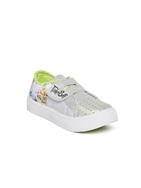 

Disney Girls Tinker Bell Princess Printed Sneakers, Silver