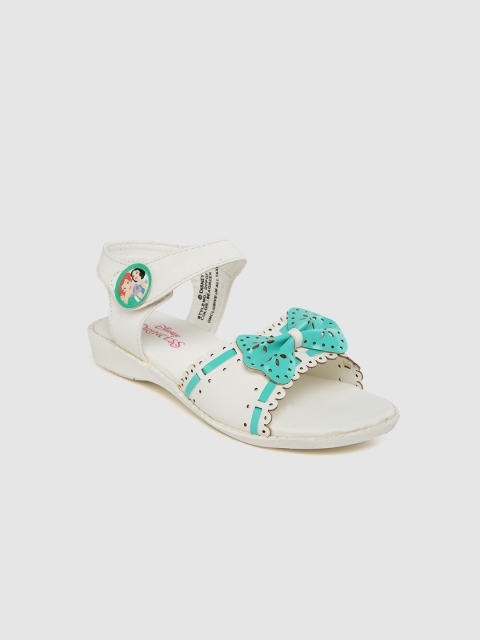 

Disney Princess Girls Cut-Work Open Toe Flats, White
