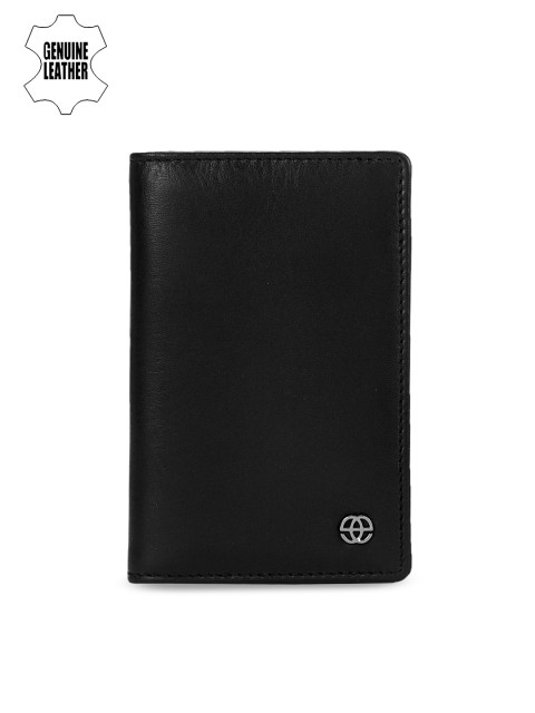 

Eske Men Black Solid Leather Card Holder