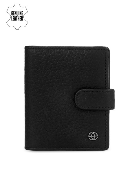 

Eske Men Black Solid Leather Card Holder