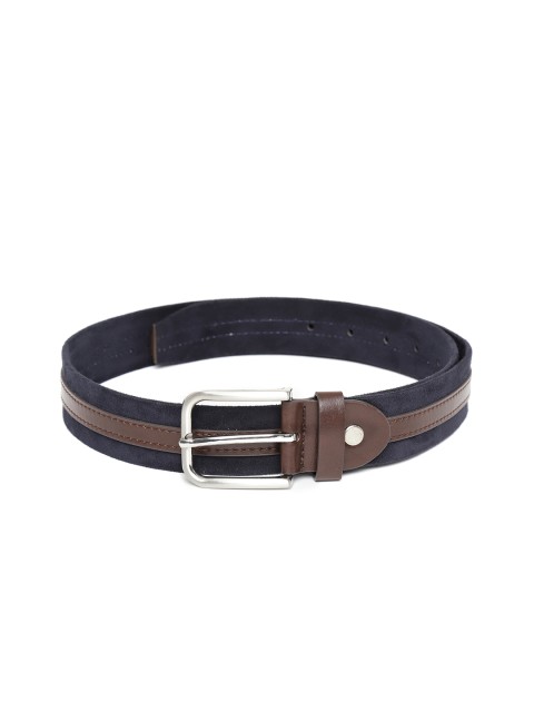 

HAMILTON Men Navy Blue & Brown Striped Belt