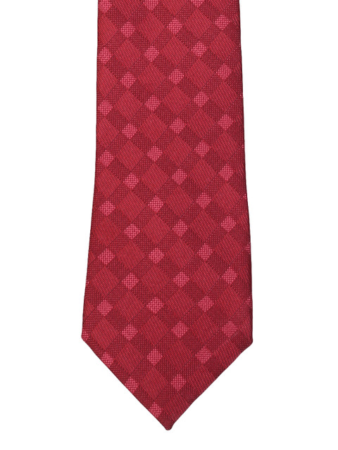 

Tossido Maroon Woven Design Skinny Tie