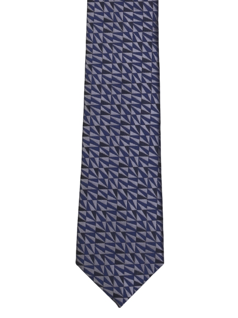 

Tossido Blue Woven Design Skinny Tie