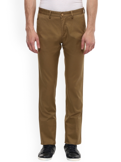

Allen Solly Men Khaki Comfort Regular Fit Solid Chinos