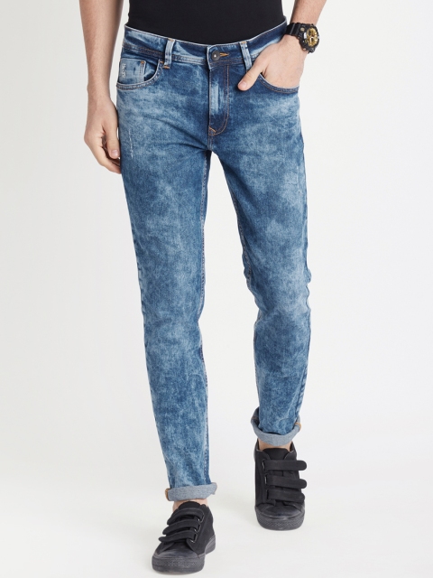 

SF JEANS by Pantaloons Men Blue Slim Fit Mid-Rise Clean Look Stretchable Jeans
