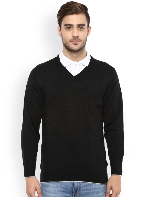 

Cayman Men Black Solid Pullover