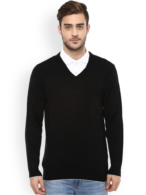 

Cayman Men Black Solid Pullover