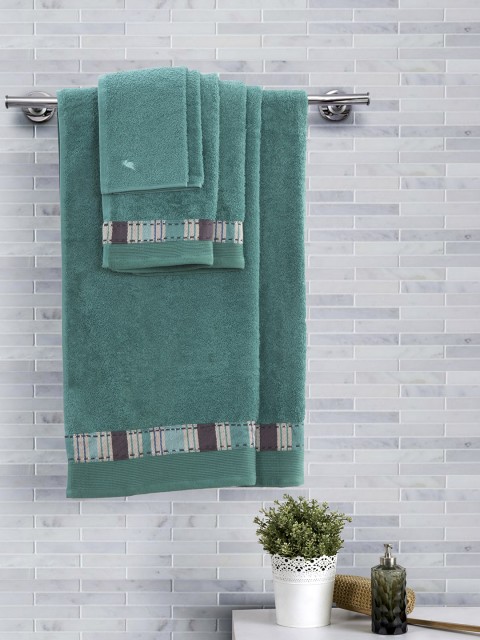 

MASPAR Green Set of 6 550 GSM Bath Towel Set
