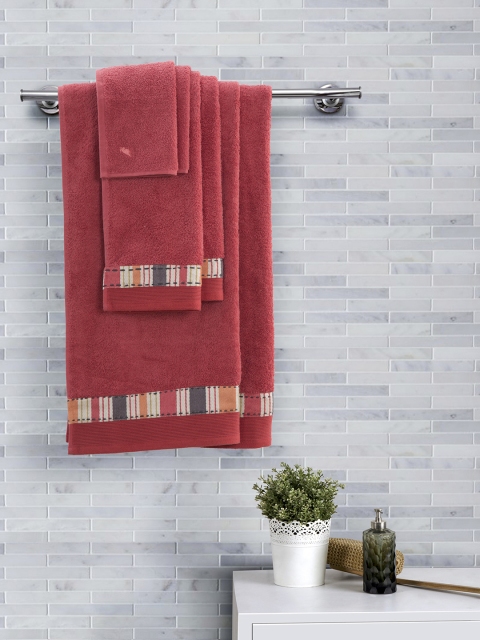 

MASPAR Red Set of 6 550 GSM Bath Towel Set