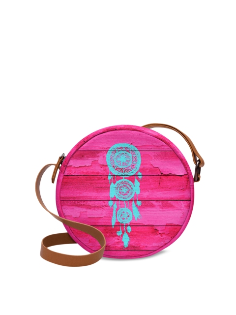 

DailyObjects Pink Printed Sling Bag