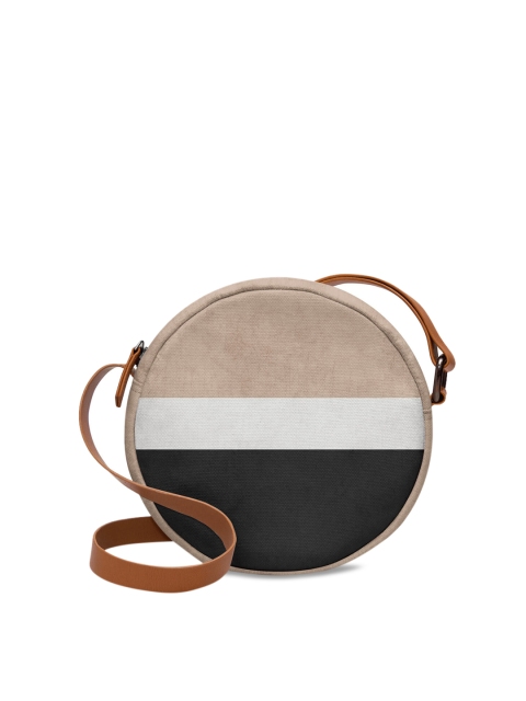 

DailyObjects Black & Beige Printed Sling Bag