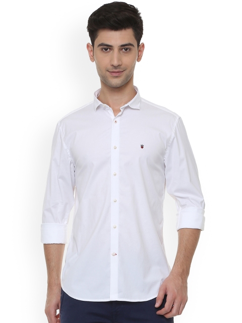 

Louis Philippe Men White Slim Fit Solid Casual Shirt