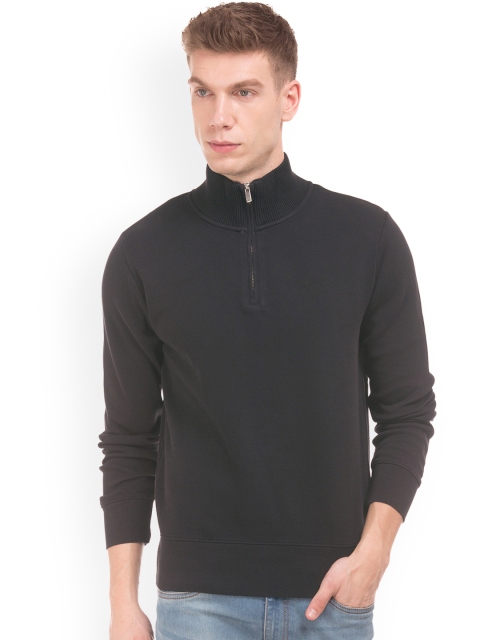 

GANT Men Black Solid Sweatshirt