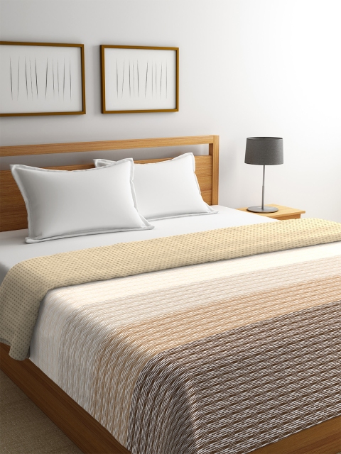 

Portico New York Beige & Brown Abstract AC Room 120 GSM Double Bed Comforter