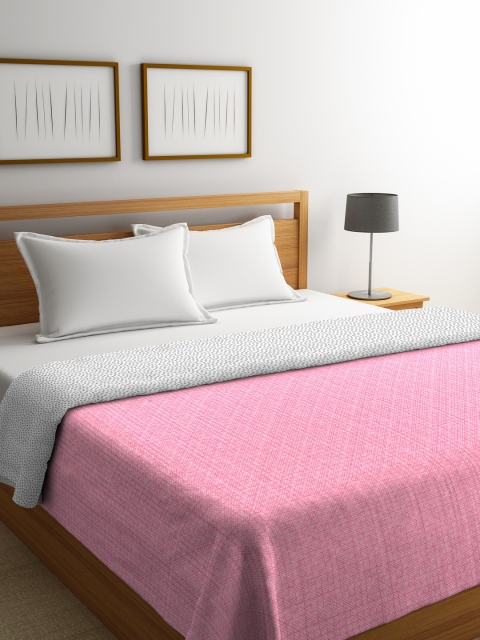 

Portico New York Pink Geometric AC Room 120 GSM Double Bed Comforter