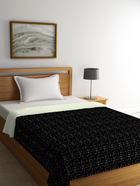 

Portico New York Black Abstract AC Room 120 GSM Single Bed Comforter