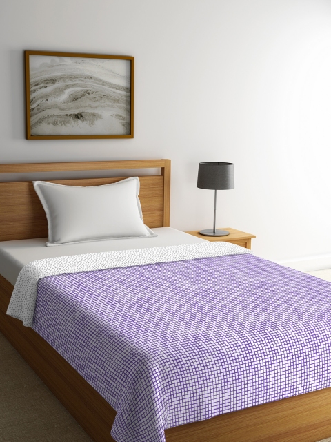 

Portico New York Purple Geometric AC Room 120 GSM Single Bed Comforter