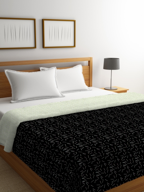 

Portico New York Black Abstract AC Room 120 GSM Double Bed Comforter