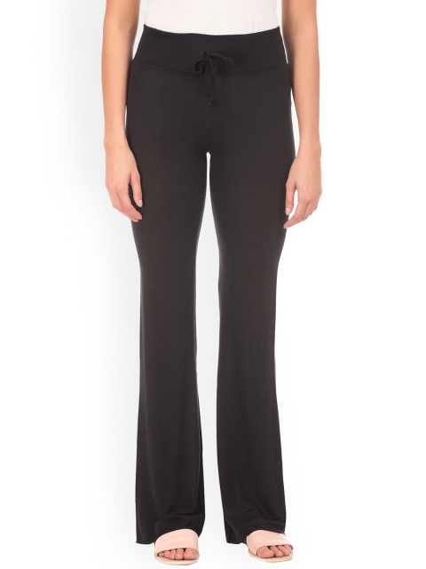 

Aeropostale Women Black Mid-Rise Lounge Pant AE5073001
