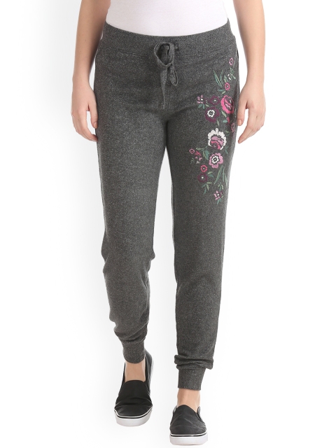 

Aeropostale Women Grey Regular Fit Embroidered Joggers