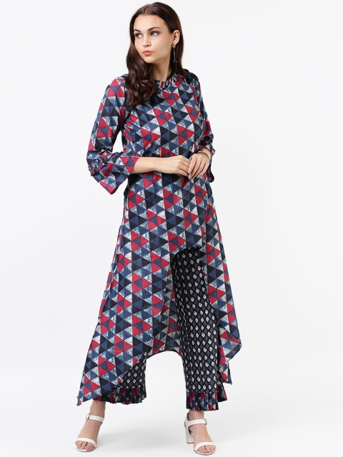 

La Firangi Women Multicoloured Printed Kurta with Trousers, Multi