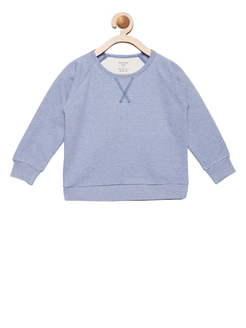 

berrytree Unisex Blue Striped Sustainable Sweatshirt
