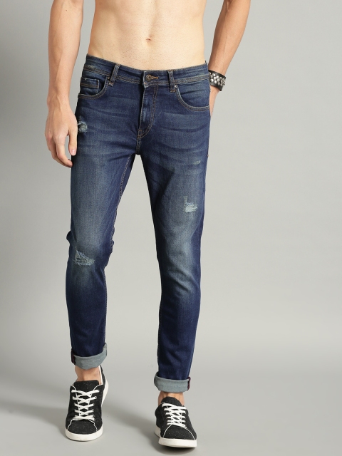 

Roadster Men Blue Skinny Fit Mid-Rise Mildly Distressed Stretchable Jeans