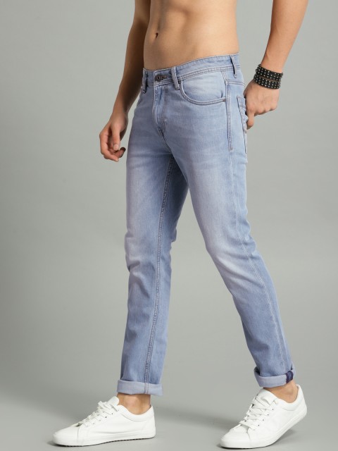 

Roadster Men Blue Skinny Fit Mid-Rise Clean Look Stretchable Regular Jeans