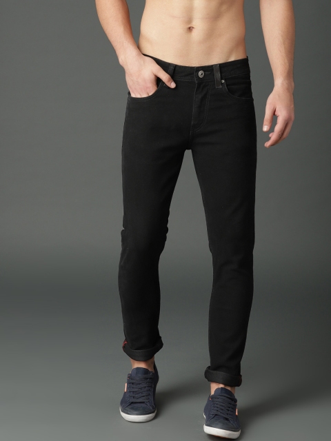 

Roadster Men Black Skinny Fit Mid-Rise Clean Look Jeans