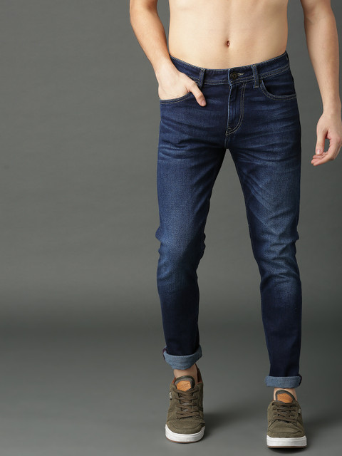 

Roadster Men Blue Skinny Fit Mid-Rise Clean Look Stretchable Jeans