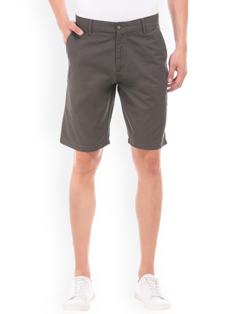 

Arrow Sport Men Grey Solid Regular Fit Chino Shorts
