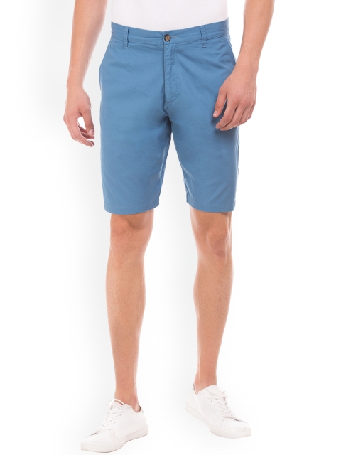 

Arrow Sport Men Blue Solid Regular Fit Chino Shorts