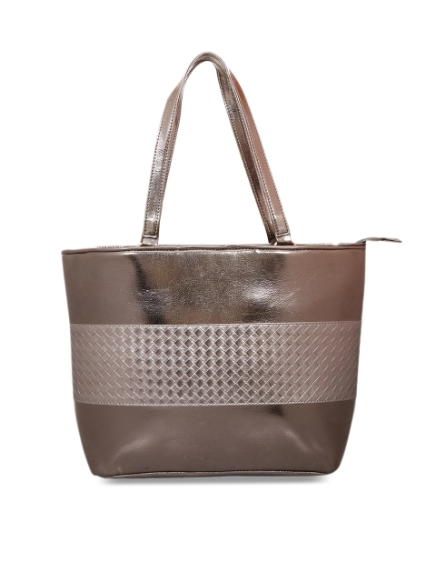 

Berrypeckers Gunmetal-Coloured Textured Shoulder Bag, Metallic