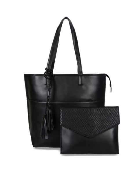 

Berrypeckers Black Solid Shoulder Bag with Pouch