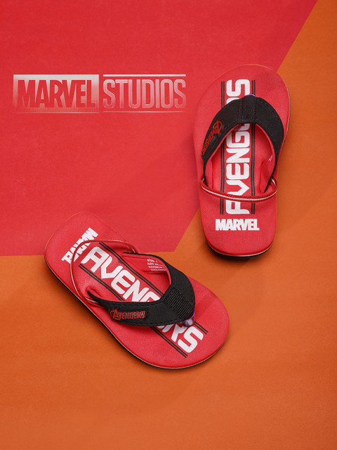 

Marvel Boys Avengers Printed Thong Flip-Flops, Black
