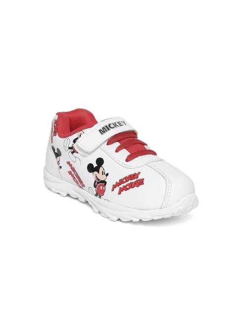 

Disney Boys White & Red Mickey Printed Sneakers