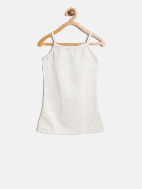 

Palm Tree Girls Off-White Solid Camisole with Flecked Effect 131260690377 C102