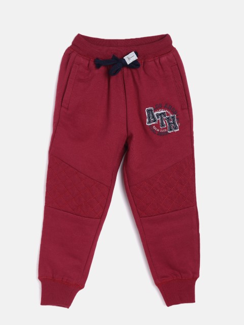 

Palm Tree Boys Maroon Solid Joggers