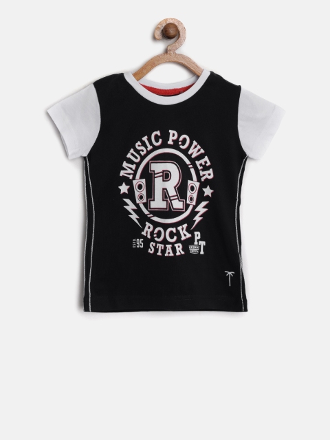 

Palm Tree Boys Navy Blue Printed Round Neck T-shirt
