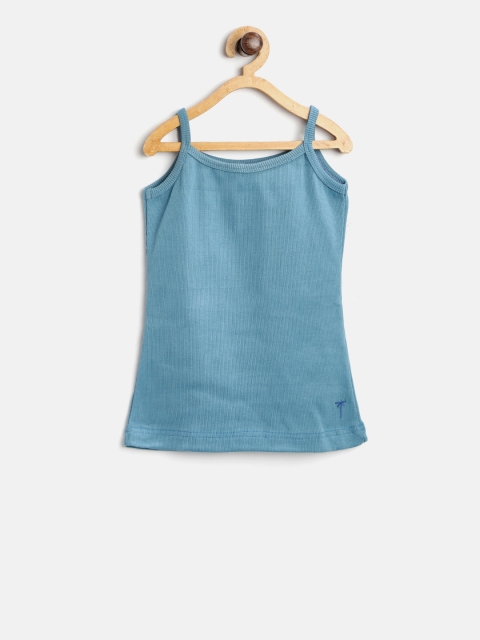 

Palm Tree Girls Blue Solid Camisole 131260690377 C601