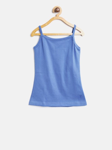 

Palm Tree Girls Blue Solid Camisole 131260690377 C601