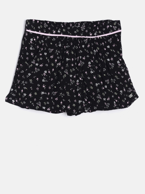 

Palm Tree Girls Black & Pink Printed Regular Shorts