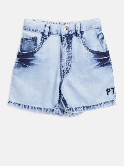 

Palm Tree Boys Blue Washed Denim Shorts