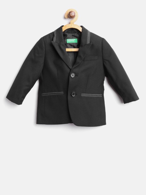 

United Colors of Benetton Boys Black Single Breasted Blazer