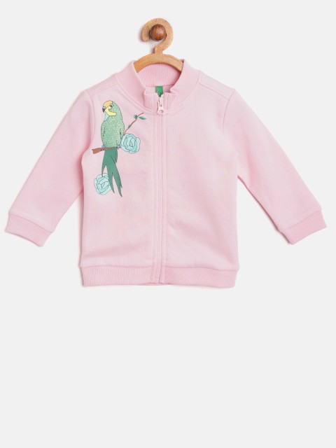 

United Colors of Benetton Girls Pink Printed Detail Sweatshirt