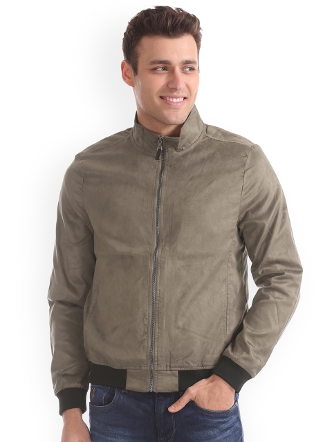 

Arrow Sport Men Khaki Solid Bomber
