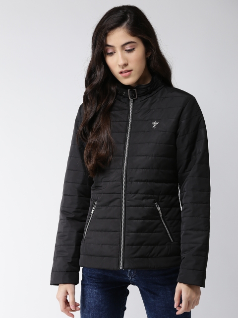 

Fort Collins Women Black Solid Padded Jacket