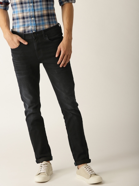 

United Colors of Benetton Men Black Skinny Fit Mid-Rise Clean Look Stretchable Jeans