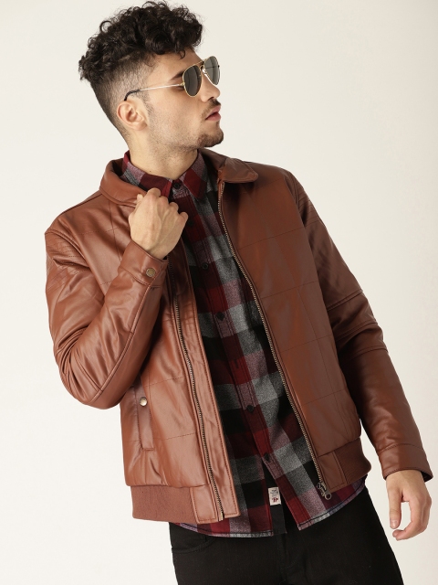 

United Colors of Benetton Men Brown Solid Tailored Jacket