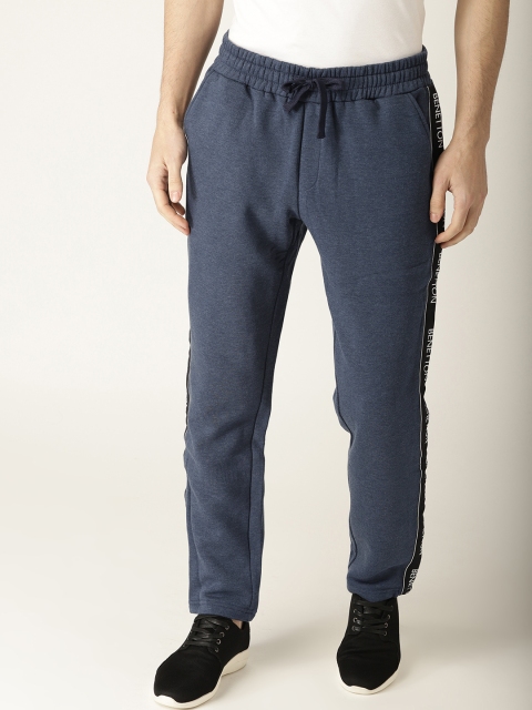 

United Colors Of Benetton Men Navy Blue Track Pants